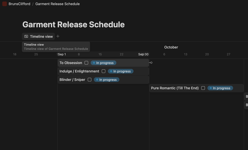 Release Schedule